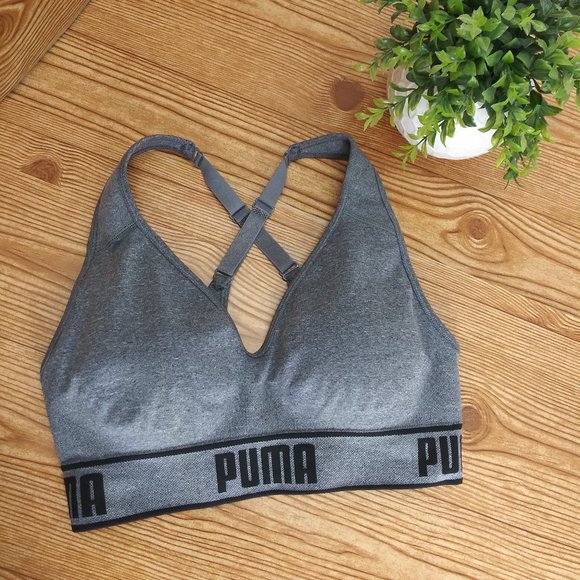 Puma Other - Puma Grey High Impact Racerback Sports Bra sz.M